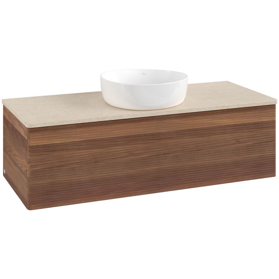 Wastafelonderkast Antao 1200x360x500mm Warm Walnut L32113HM