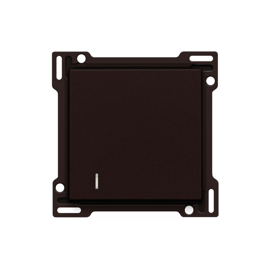 Afwerkingsset hotelkaartschakelaar dark brown