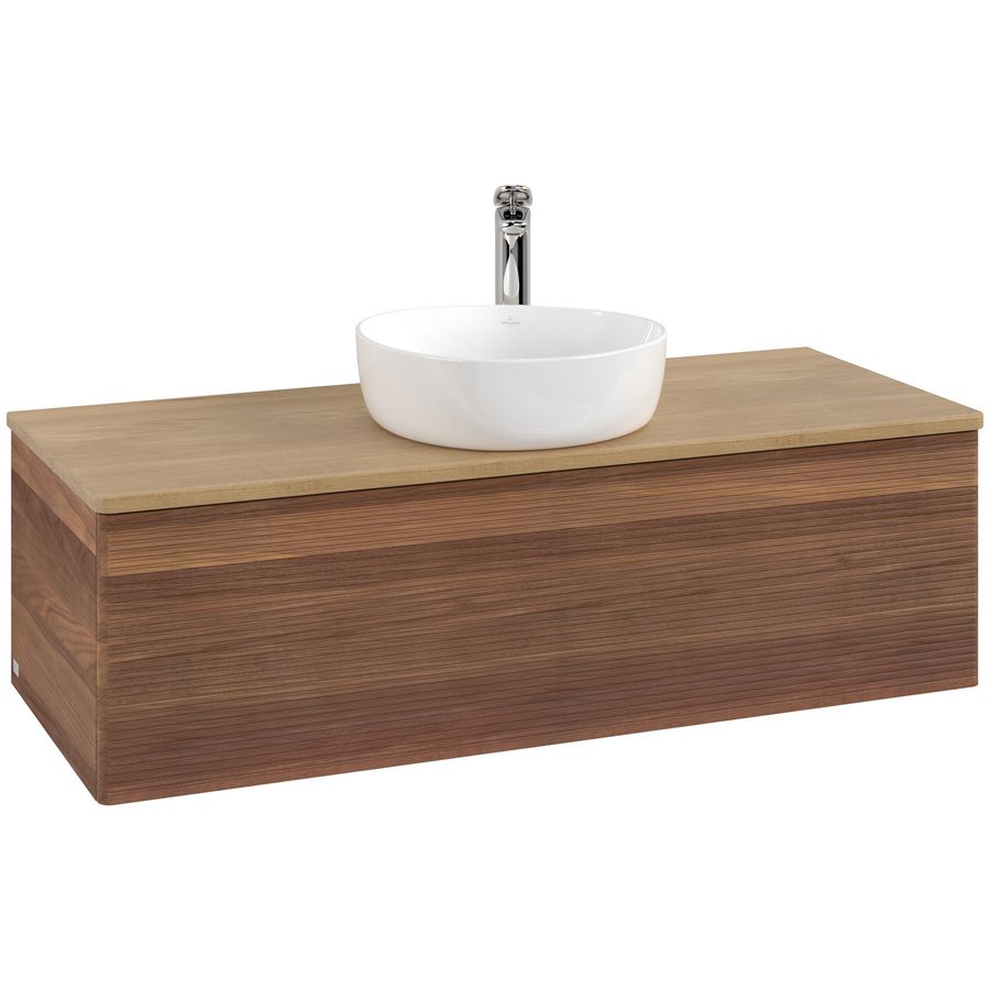Wastafelonderkast Antao 1200x360x500mm Warm Walnut L32151HM