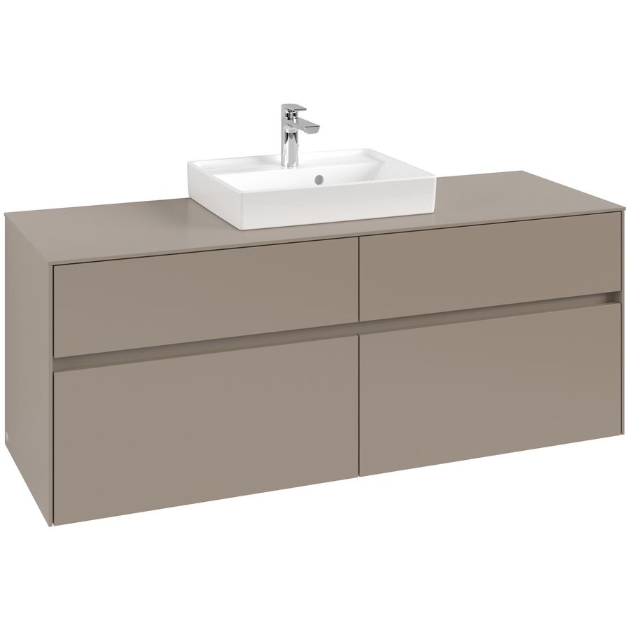 Wastafelonderkast Collaro 1400x548x500mm Taupe C07300VM