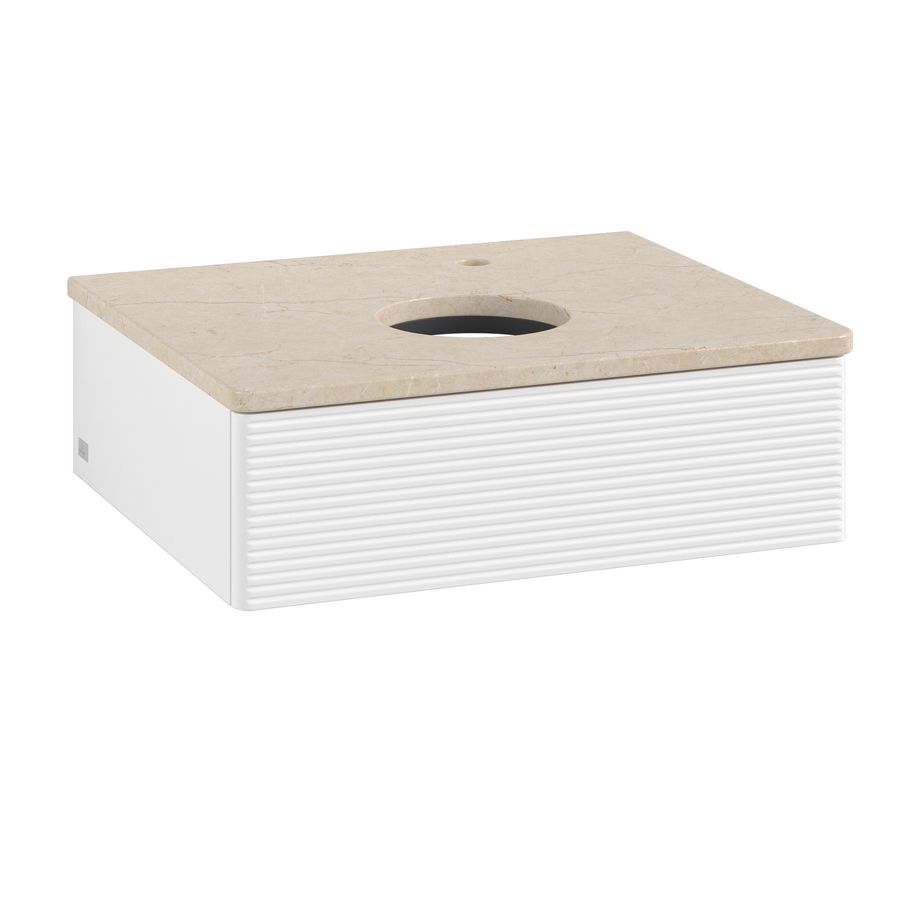 Wastafelonderkast Antao 600x190x500mm White Matt Lacquer L07153MT