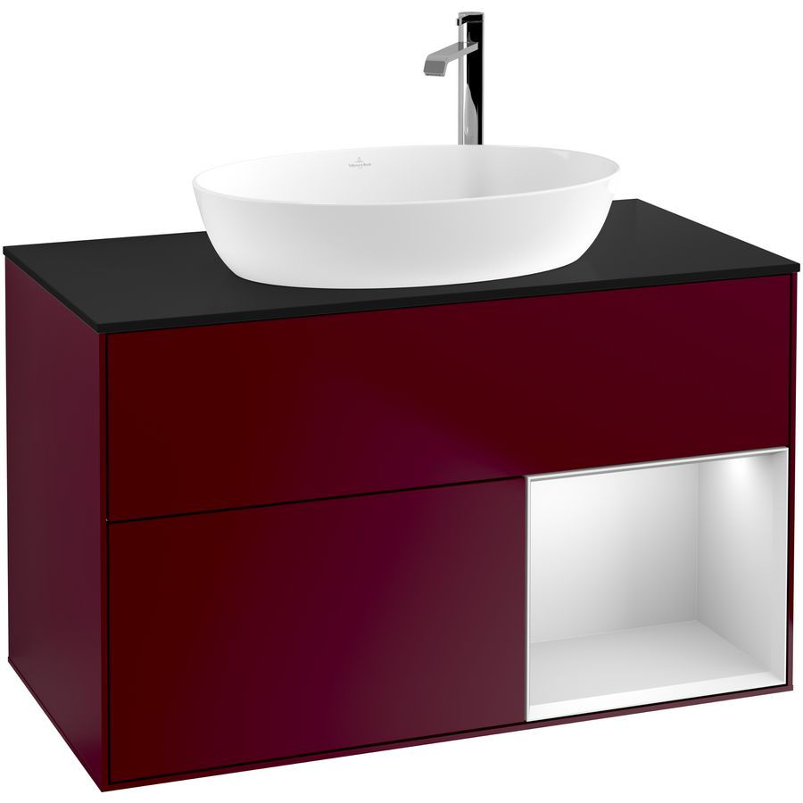 Wastafelonderkast Finion 1000x603x501mm Peony Matt Lacquer G902MTHB