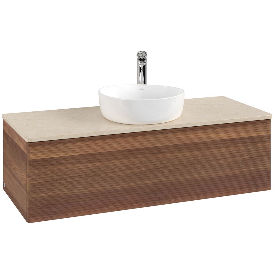 Wastafelonderkast Antao 1200x360x500mm Warm Walnut L32153HM