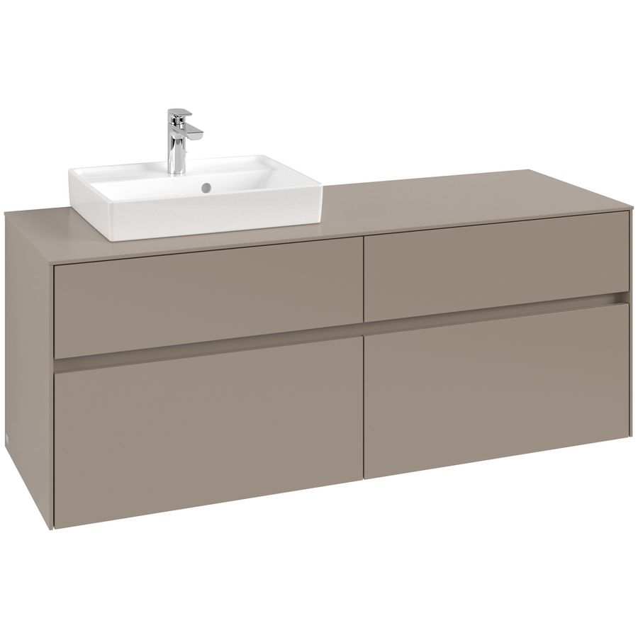 Wastafelonderkast Collaro 1400x548x500mm Taupe C07400VM