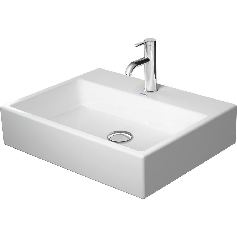VERO AIR #235060 wastafel 600mm wit met kraangat