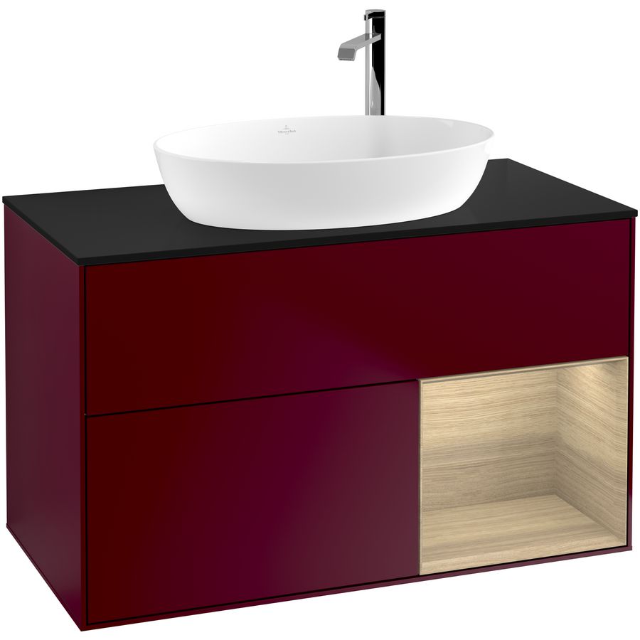 Wastafelonderkast Finion 1000x603x501mm Peony Matt Lacquer G902PCHB