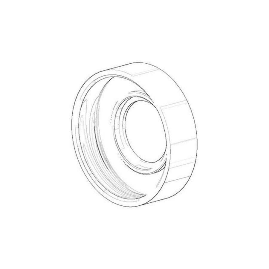 Rozet M38x1,5 40x11mm chr