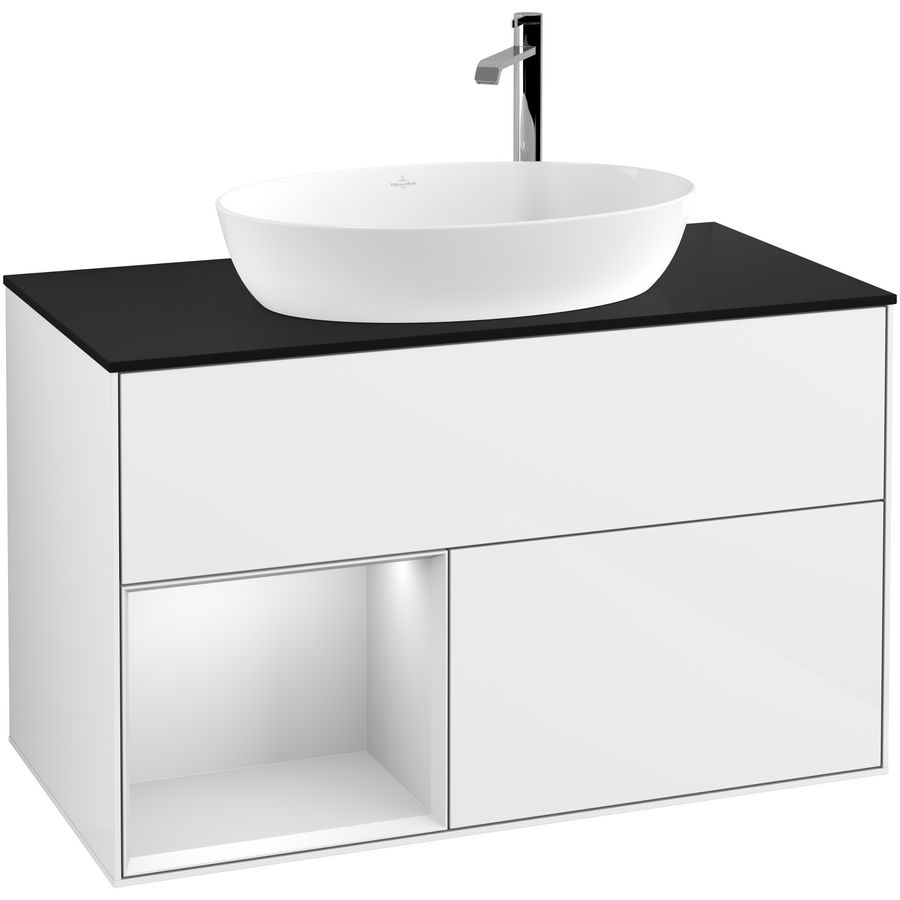 Wastafelonderkast Finion 1000x603x501mm G.White.L F892MTGF