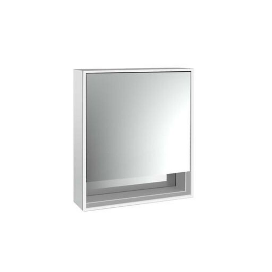 Spiegelkast Loft Bvak opbouw 600mm 1 deur deurscharnier Re