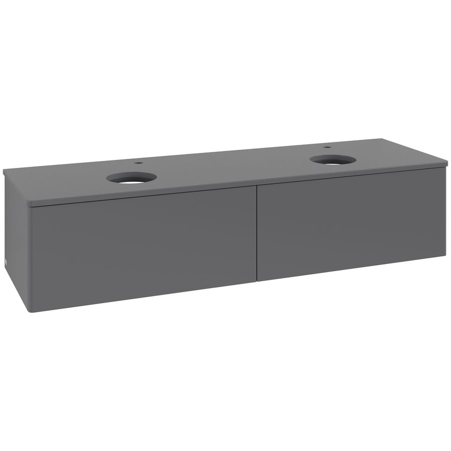Wastafelonderkast Antao 1600x360x500mm Antr. Matt Lacquer K39050GK