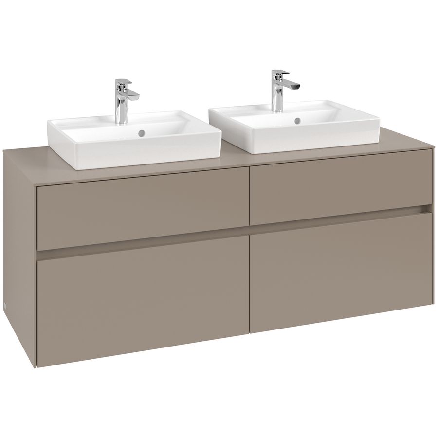 Wastafelonderkast Collaro 1400x548x500mm Taupe C07600VM
