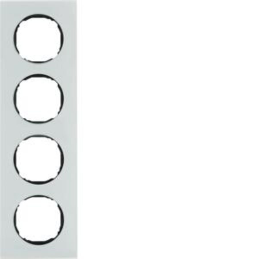 Afdekraam 4-v vlak berker R.8 glas polarwit