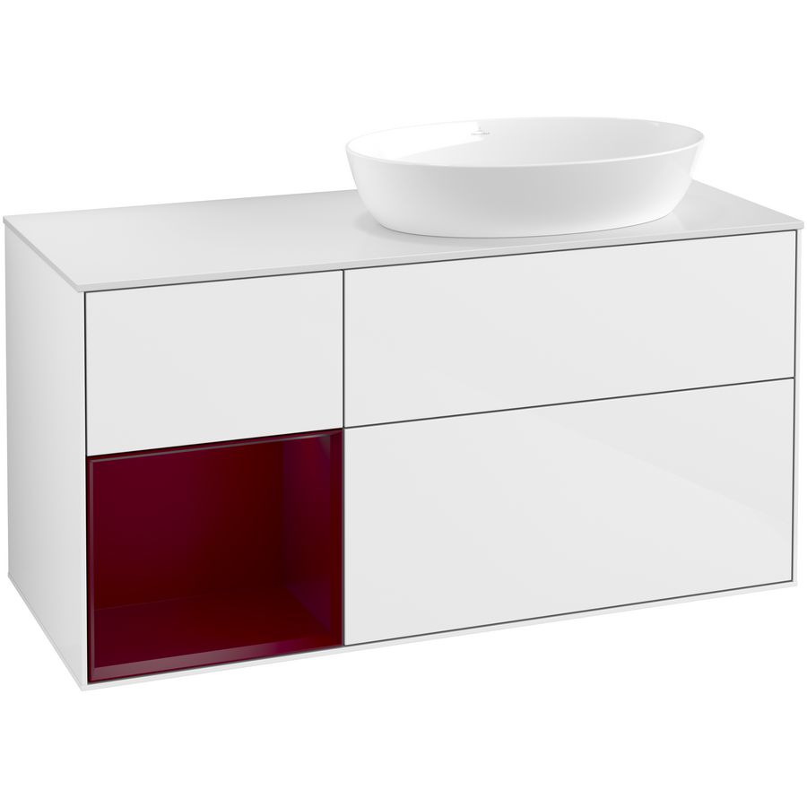 Wastafelonderkast Finion 1200x603x501mm G.White.L GA41HBGF