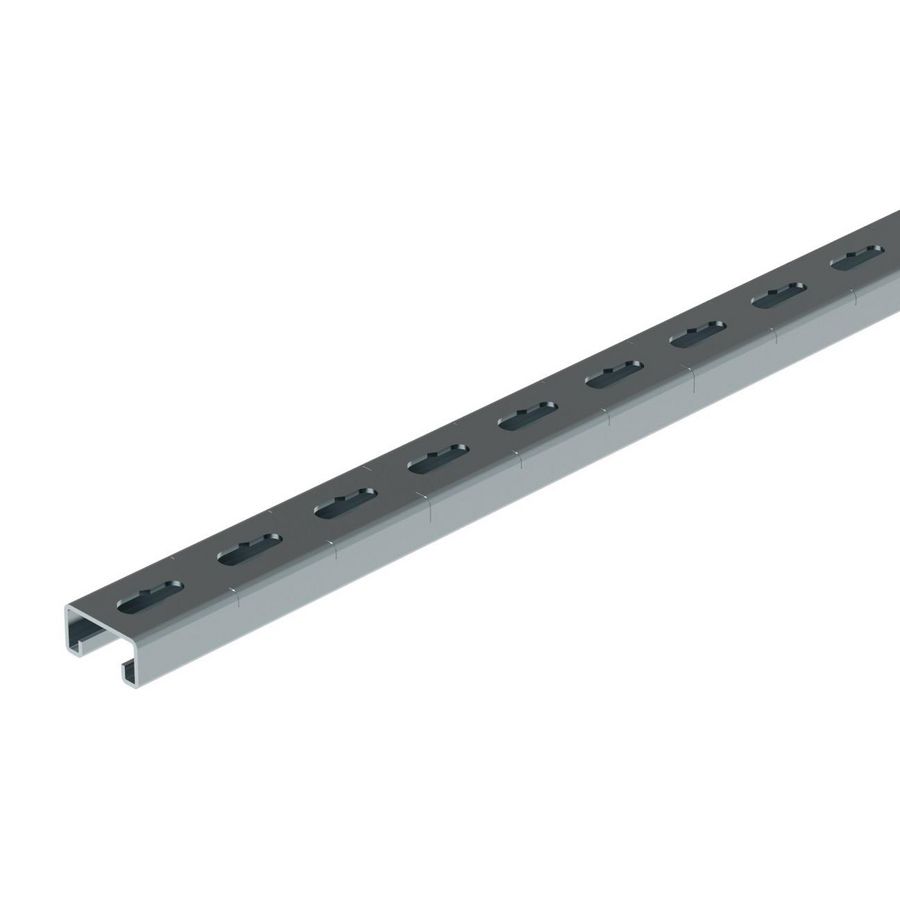 Lengte a 3m. Rail strut S 41x21x2,0 ZnMg
