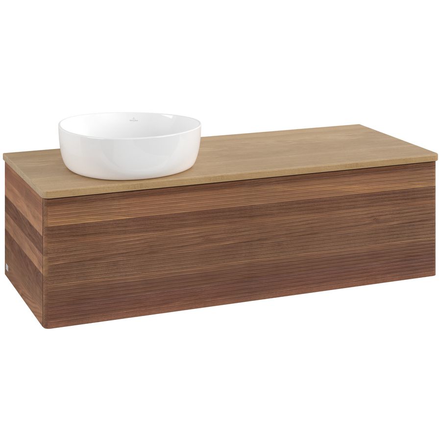 Wastafelonderkast Antao 1200x360x500mm Warm Walnut L33111HM