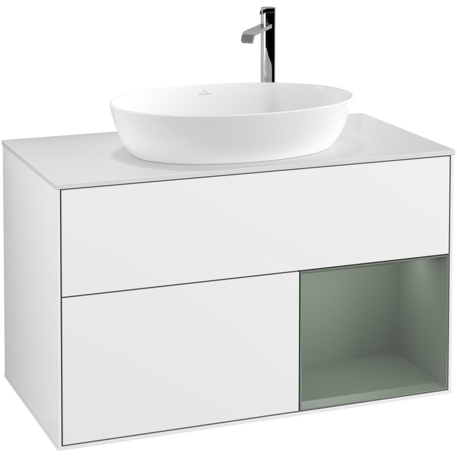 Wastafelonderkast Finion 1000x603x501mm G.White.L F901GMGF