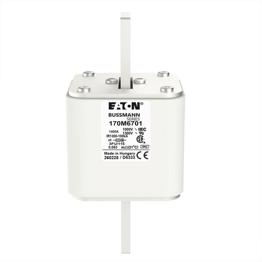 Zekering hoge snelheid 1400A AC 1000V 100kA size 3 76x92x