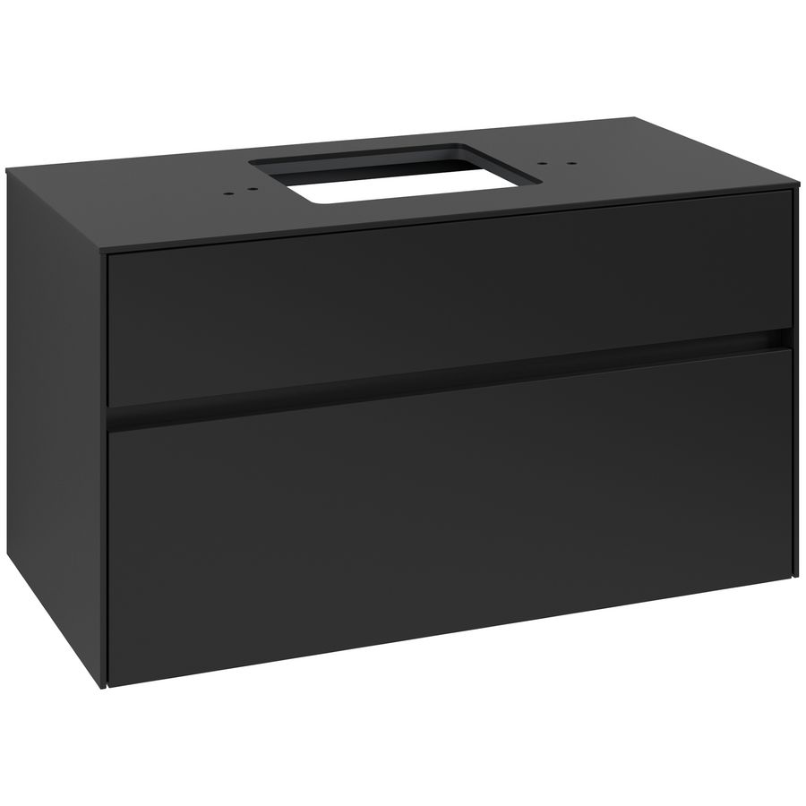 Wastafelonderkast Collaro 1000x548x500mm Volcano Black C12500VL
