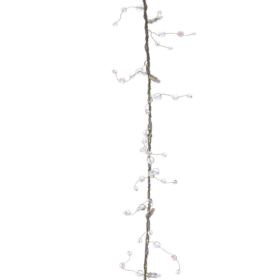 Verlichting crystal lite 40leds L=4m. 36V goud warmwit
