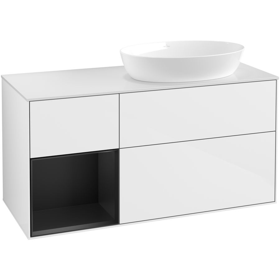 Wastafelonderkast Finion 1200x603x501mm G.White.L GA41PDGF