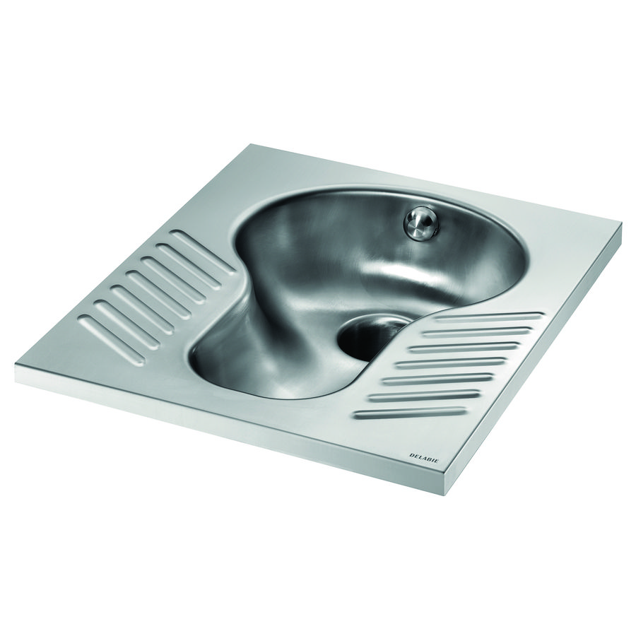 Hurktoilet SHA XS 1 sproeikop+hevel RVS 304 mat