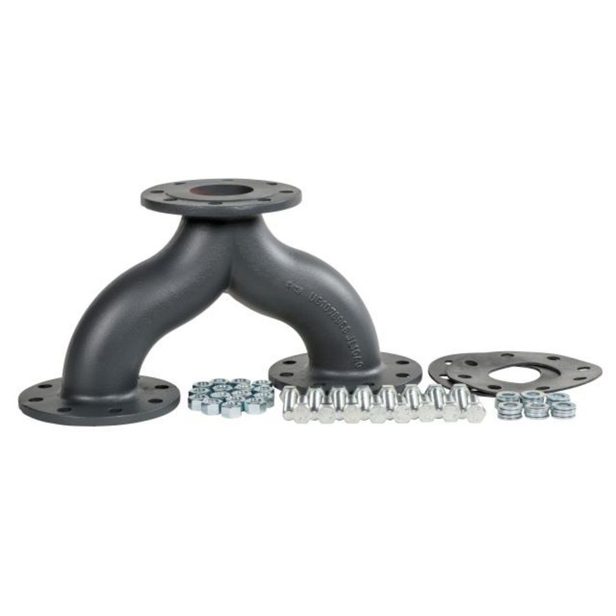 Broekstuk DN80 C - BESCHICHTET