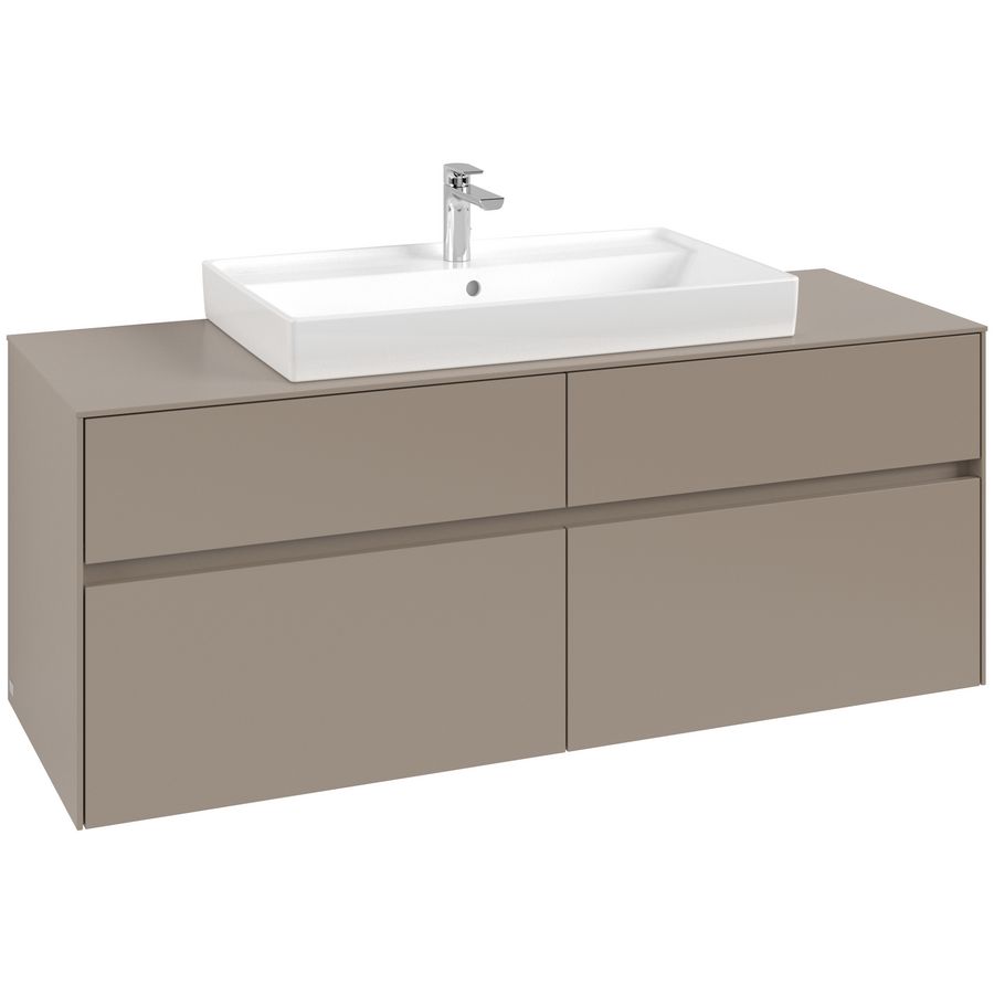 Wastafelonderkast Collaro 1400x548x500mm Taupe C08800VM