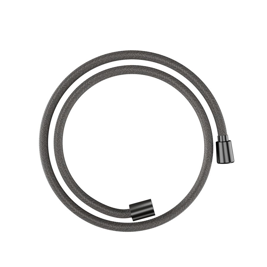 Designflex Textiel doucheslang 1250mm Brushed Black Chrome