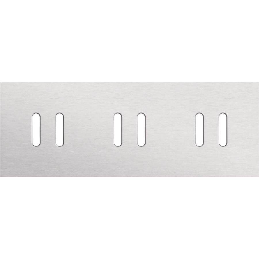 Drievoudige afdekpl. horizontaal 71mm centerafstand drie twe