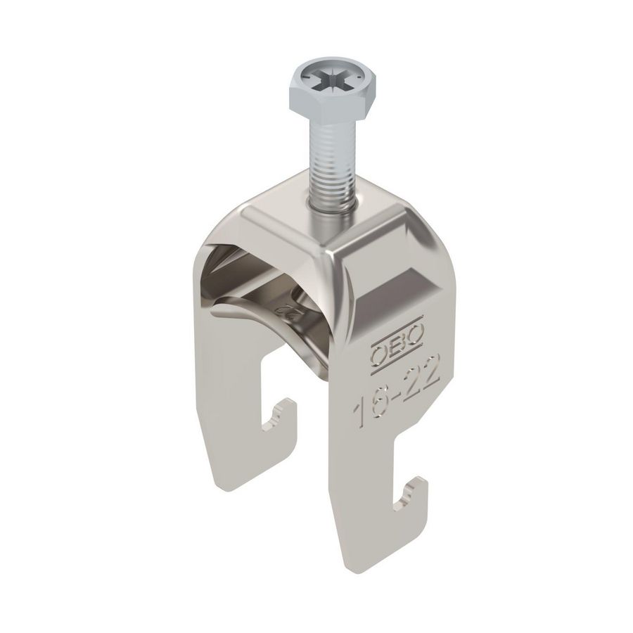 Beugelklem 2056 16-22mm rvs A4 1.4571 blank VVE=100