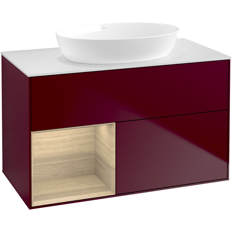 Wastafelonderkast Finion 1000x603x501mm Peony Matt Lacquer GA11PCHB