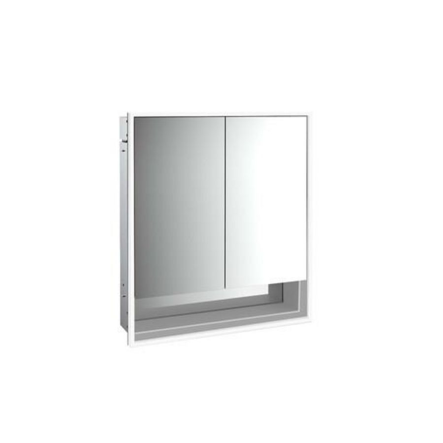 Spiegelkast Loft Bvak inbouw 600mm 2 deur