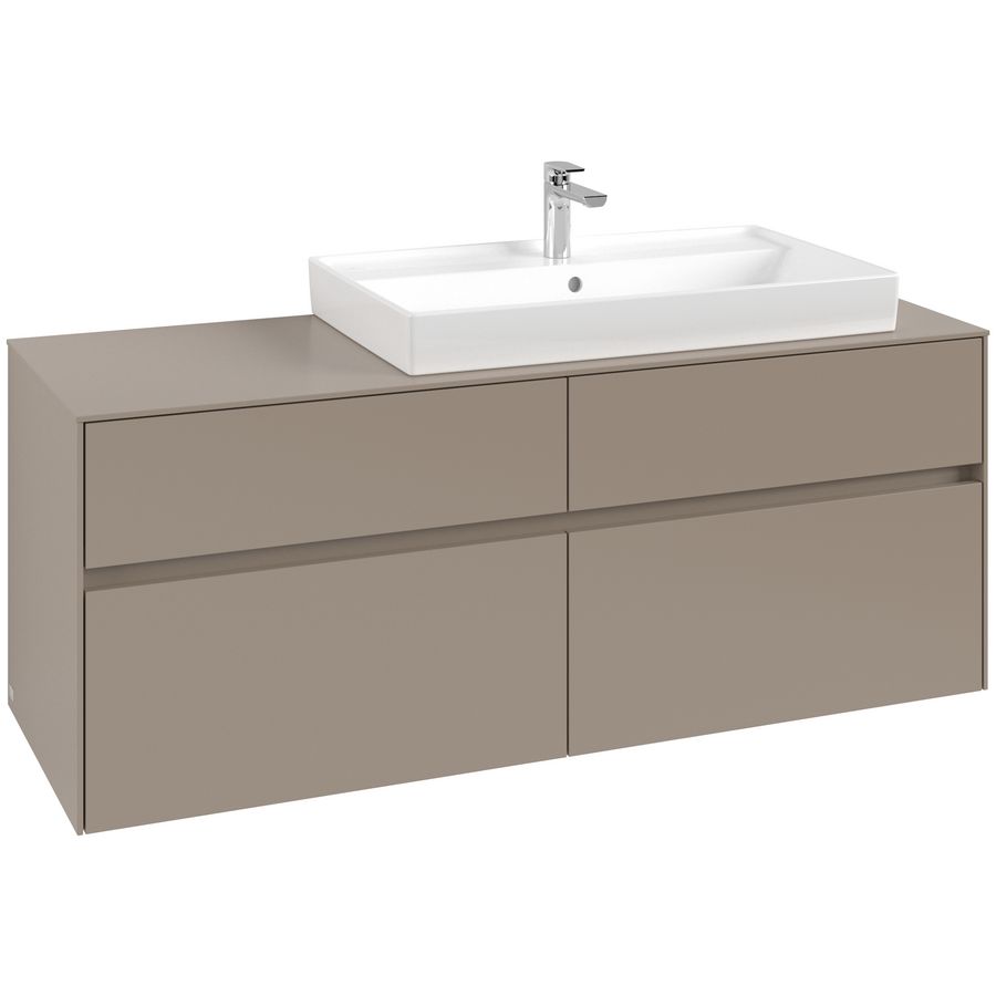Wastafelonderkast Collaro 1400x548x500mm Taupe C09000VM