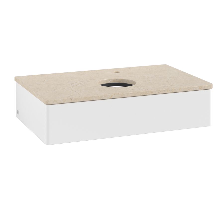 Wastafelonderkast Antao 800x190x500mm White Matt Lacquer L08053MT