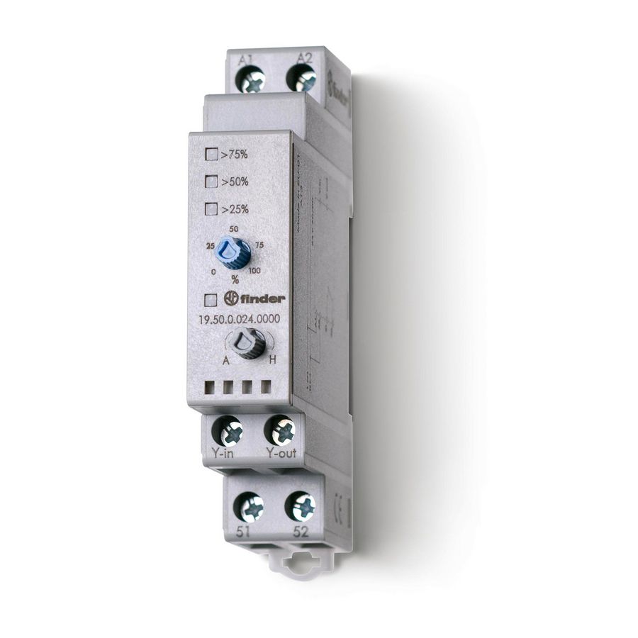 Interventiemodule 1kanaals analoog uit 0-10V DC 17,5mm breed