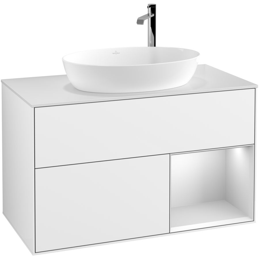 Wastafelonderkast Finion 1000x603x501mm G.White.L F901MTGF