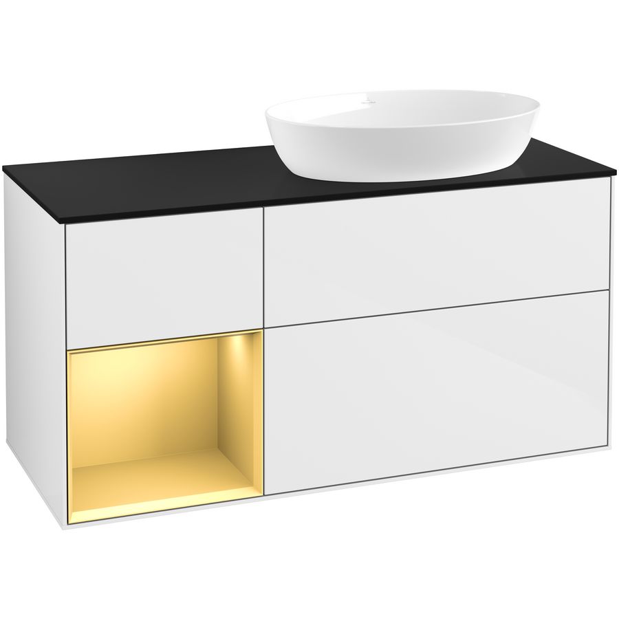 Wastafelonderkast Finion 1200x603x501mm G.White.L GA42HFGF