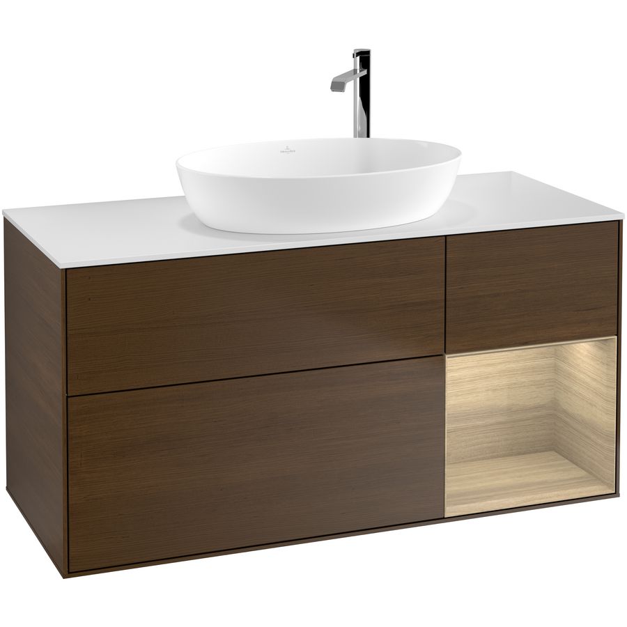 Wastafelonderkast Finion 1200x603x501mm W.Veneer G951PCGN