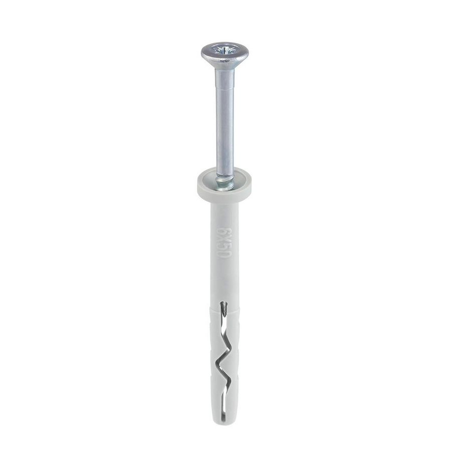 Doos a 50st. Slagplug nylon 5x30mm met cilinderkraag