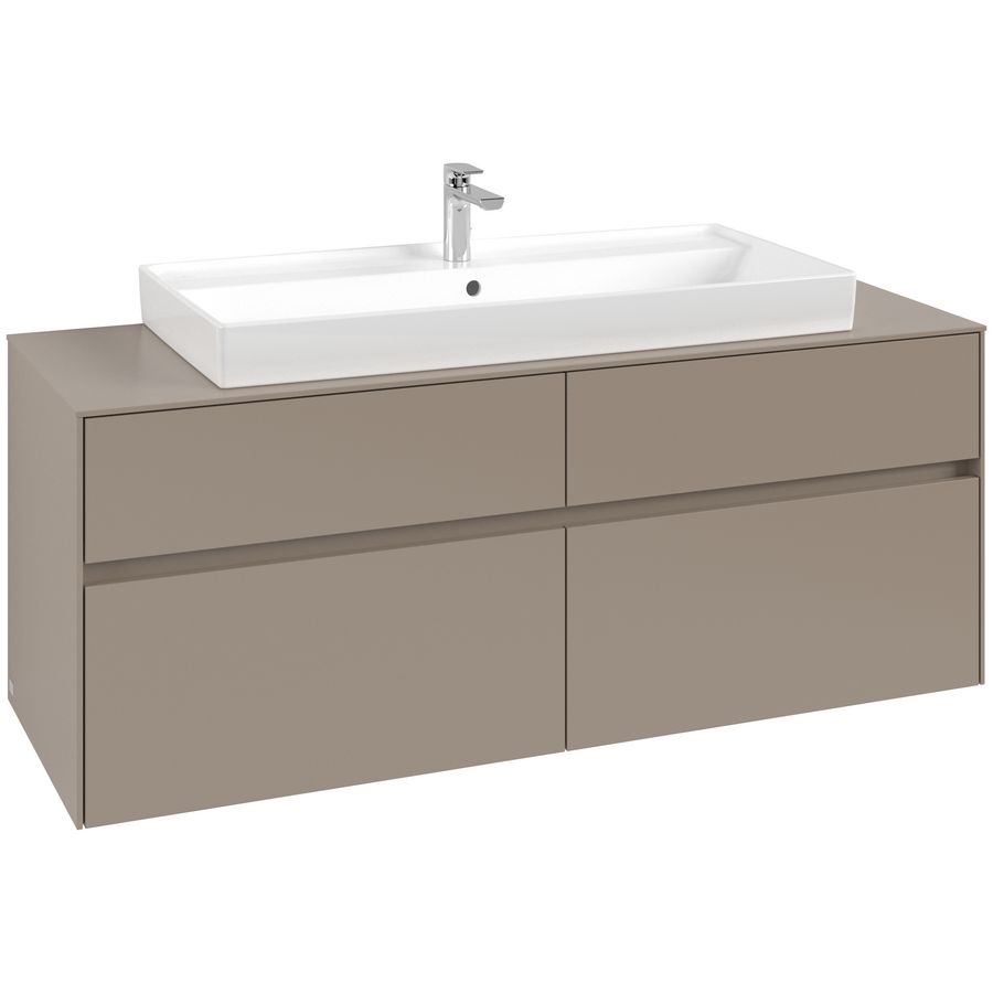 Wastafelonderkast Collaro 1400x548x500mm Taupe C09200VM