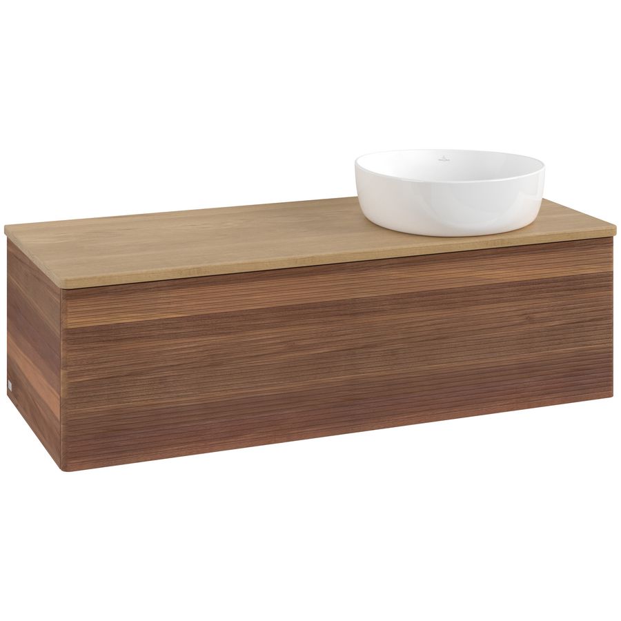 Wastafelonderkast Antao 1200x360x500mm Warm Walnut L34111HM