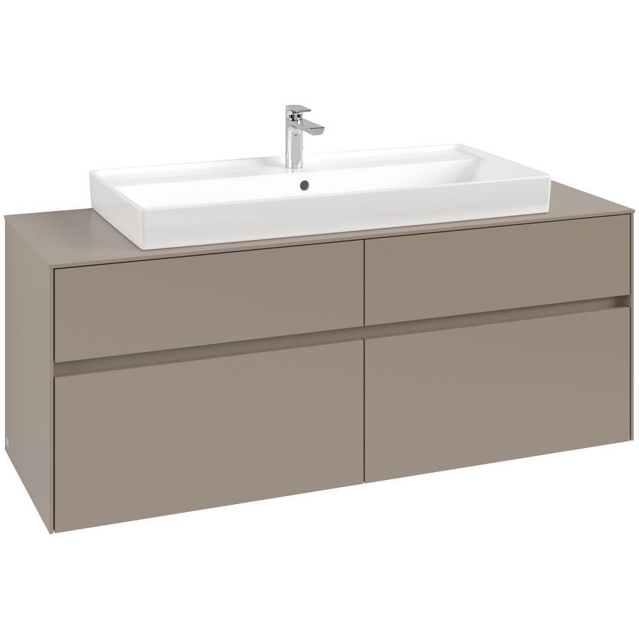 Wastafelonderkast Collaro 1400x548x500mm Taupe C092B0VM