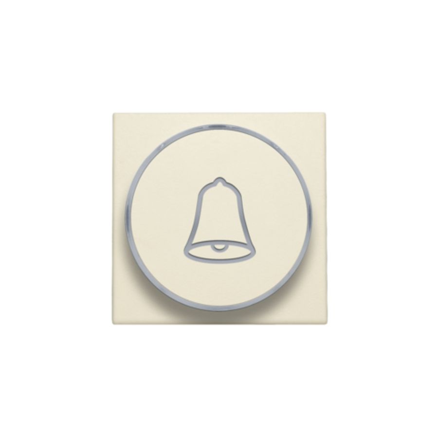 Afwerkingsset doorschijnende ring/belsymbool 6A cream