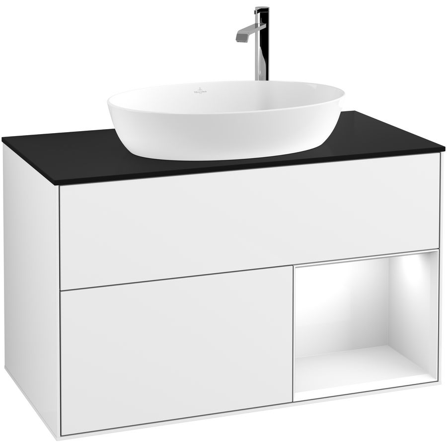 Wastafelonderkast Finion 1000x603x501mm G.White.L F902GFGF
