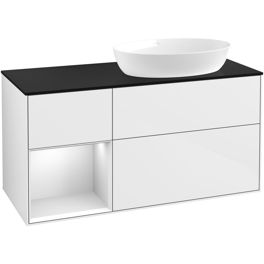 Wastafelonderkast Finion 1200x603x501mm G.White.L GA42MTGF