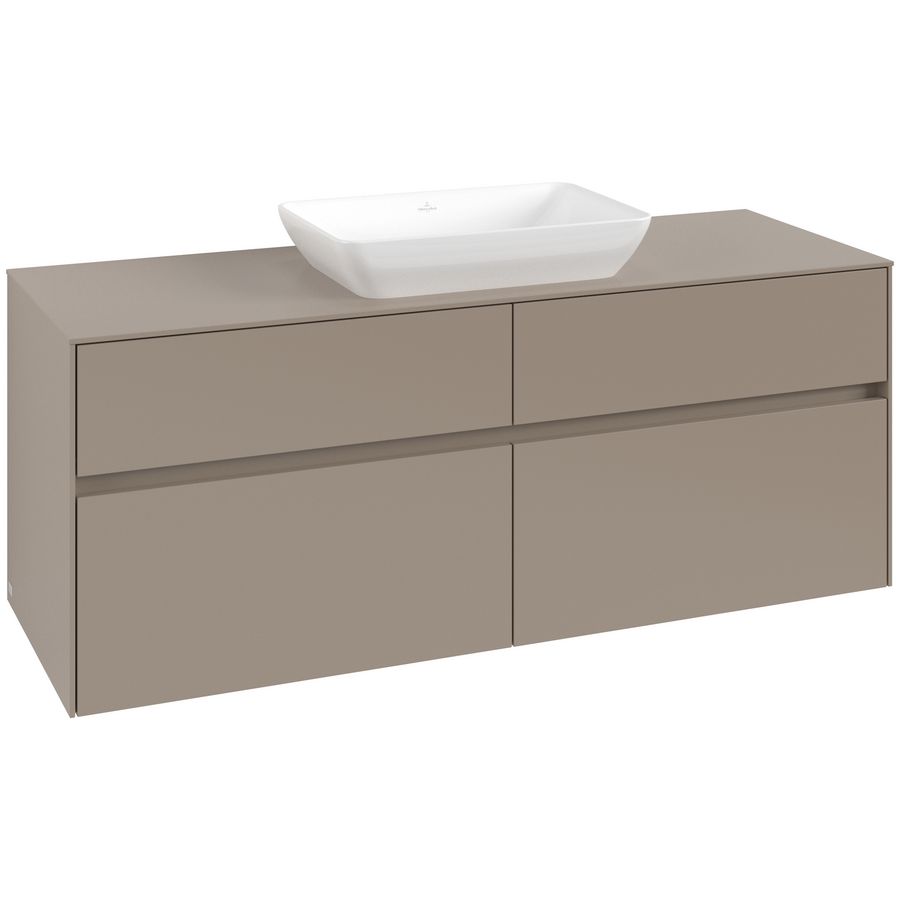 Wastafelonderkast Collaro 1400x548x500mm Taupe C11600VM