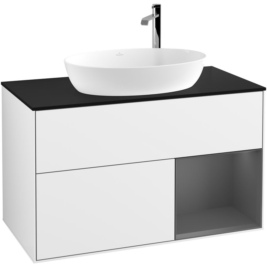 Wastafelonderkast Finion 1000x603x501mm G.White.L F902GKGF