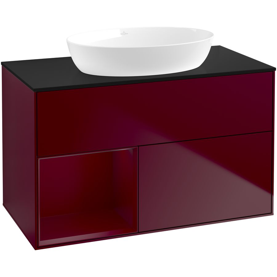 Wastafelonderkast Finion 1000x603x501mm Peony Matt Lacquer GA12HBHB