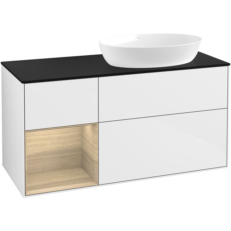 Wastafelonderkast Finion 1200x603x501mm G.White.L GA42PCGF
