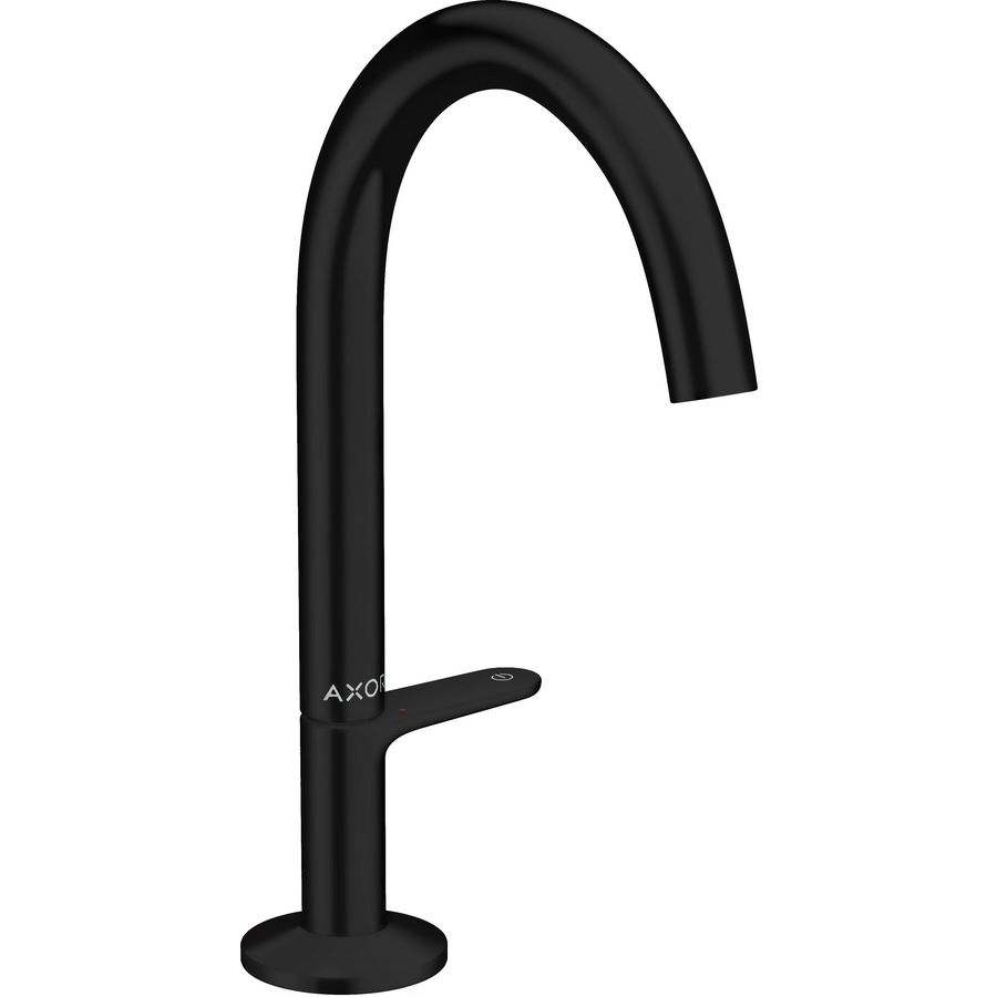 AXOR One wastafelkraan Select 170 incl. Push-Open plug mat zwart